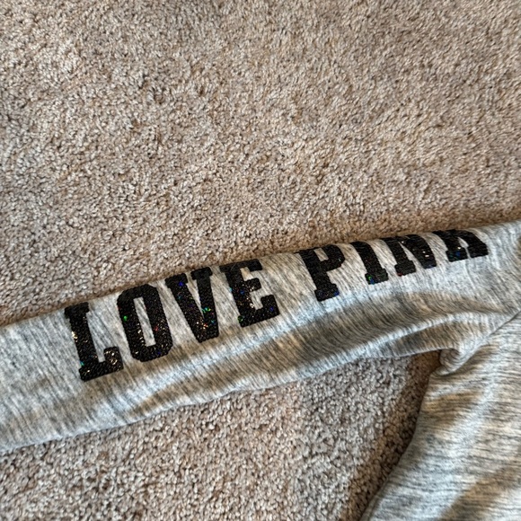 PINK Victoria's Secret Gray Chicago Quarter-Zip Sweater Size XS - Picture 4 of 8